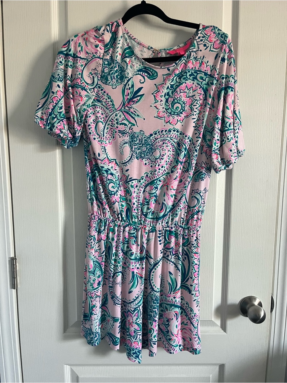 Lilly Pulitzer Women’s Pink Teal Floral Romper Size Small